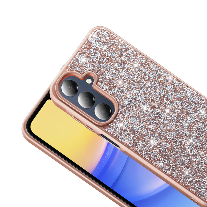 Galaxy A26 Kılıf Parlak Taşlı Tasarım Zore Pırlanta Kapak - 14