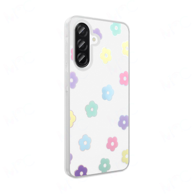 Galaxy A26 Kılıf Şeffaf Figürlü Zore Folk Sert Kapak - 9