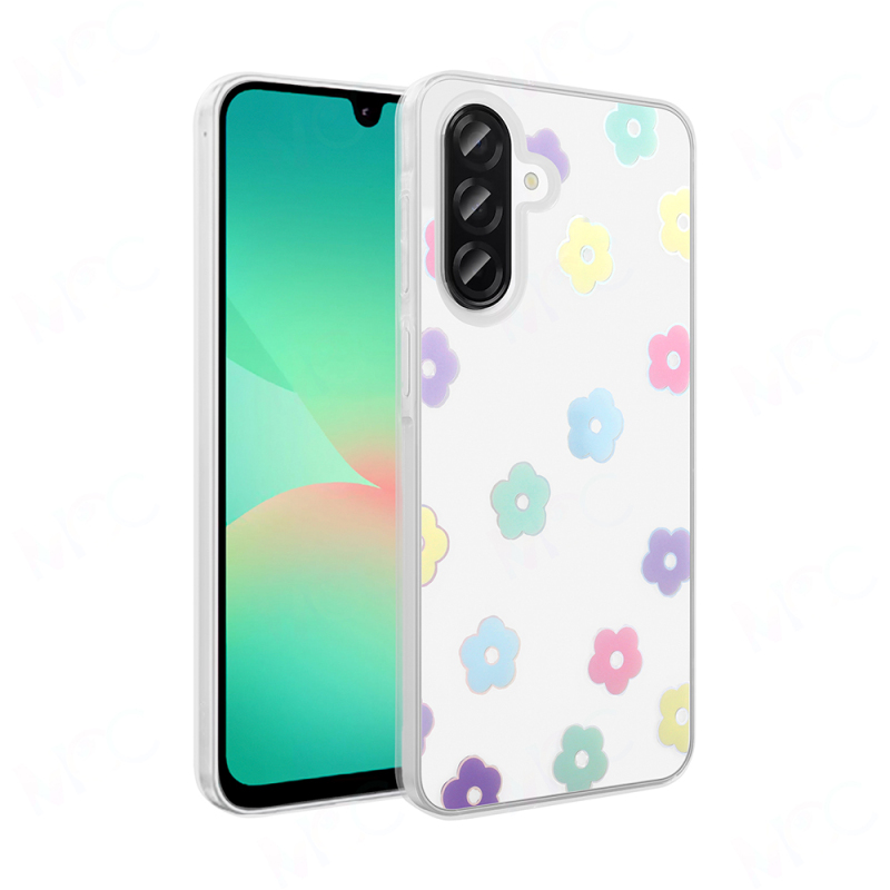 Galaxy A26 Kılıf Şeffaf Figürlü Zore Folk Sert Kapak - 4
