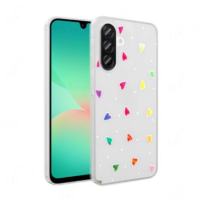Galaxy A26 Kılıf Şeffaf Figürlü Zore Folk Sert Kapak - 3