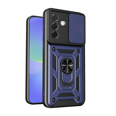 Galaxy A27 Kılıf Magnetik Standlı Kamera Korumalı Zore Sürgülü Vega Kapak - 2