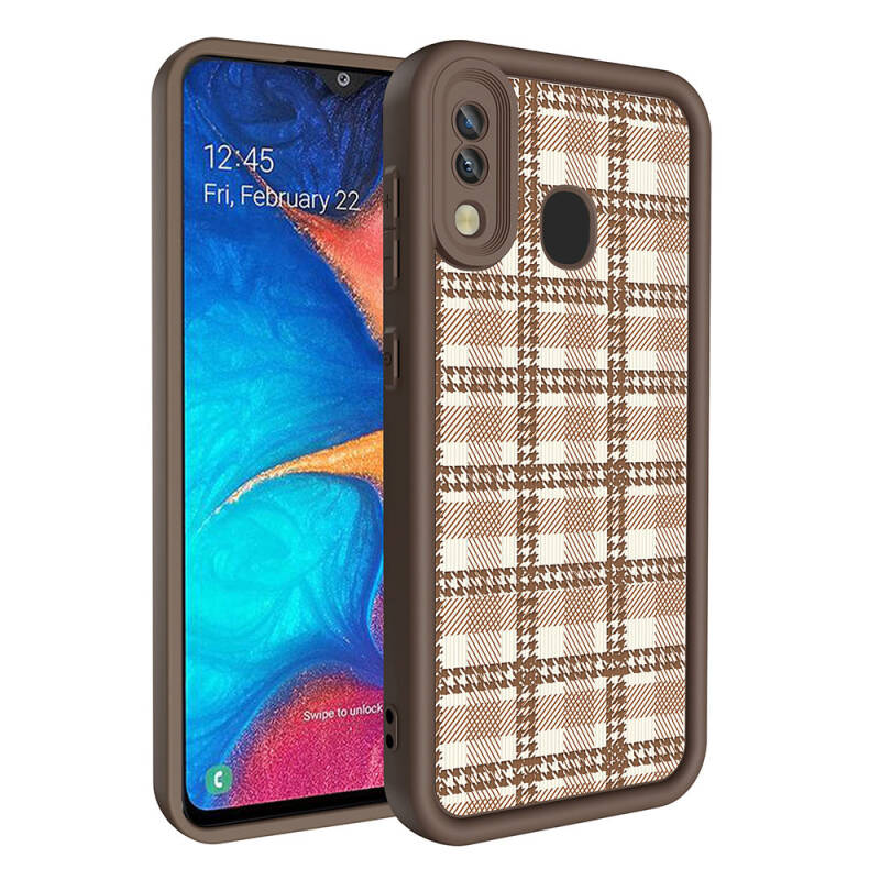 Galaxy A30 Case Camera Protected Printed Back Surface Zore Klas Cover - 3