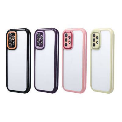 Galaxy A32 4G Case Camera Protected Colored Edge and Frame Design Zore Vitamin Cover - 6