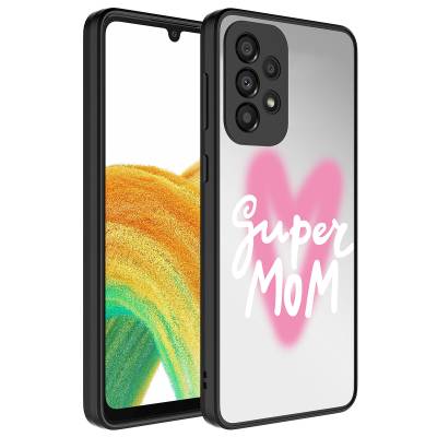 Galaxy A33 5G Case Mirror Patterned Camera Protected Glossy Zore Mirror Cover - 3