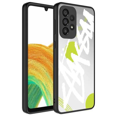 Galaxy A33 5G Case Mirror Patterned Camera Protected Glossy Zore Mirror Cover - 5