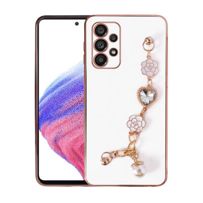 Galaxy A33 5G Case With Hand Strap Camera Protection Zore Taka Silicone Cover - 5