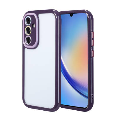 Galaxy A34 Case Camera Protected Colorful Edge and Frame Design Zore Vitamin Cover - 2