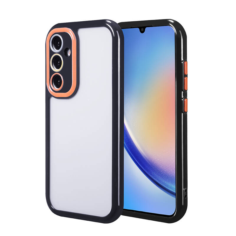 Galaxy A34 Case Camera Protected Colorful Edge and Frame Design Zore Vitamin Cover - 4