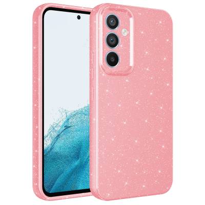 Galaxy A34 Case Camera Protected Glittery Luxury Zore Cotton Cover - 1