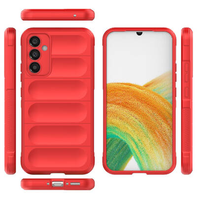 Galaxy A34 Case Flexible TPU Hollow Back Surface Design Zore Etnik Silicone Cover - 3