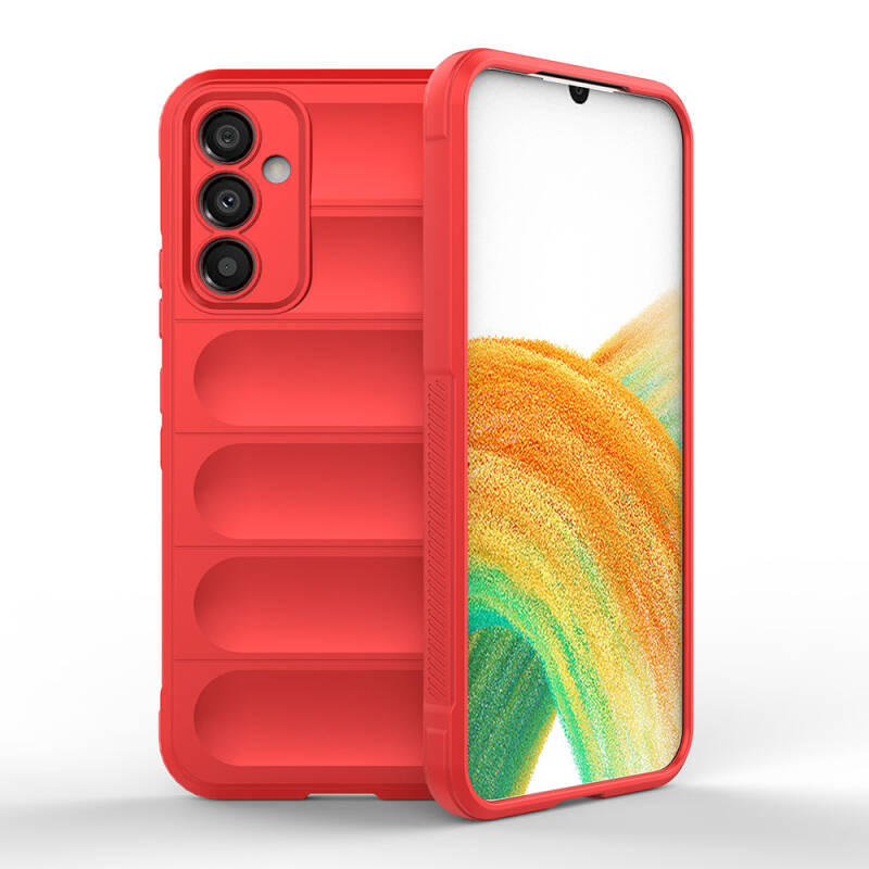 Galaxy A34 Case Flexible TPU Hollow Back Surface Design Zore Etnik Silicone Cover - 15