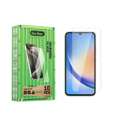 Galaxy A34 Go Des Fingerprint Free 9H Oleophobic Bom Glass Screen Protector 10 Pack - 1