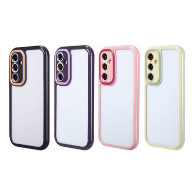 Galaxy A35 Case Camera Protected Colorful Edge Frame Design Zore Vitamin Cover - 6