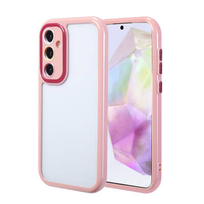 Galaxy A35 Case Camera Protected Colorful Edge Frame Design Zore Vitamin Cover - 5