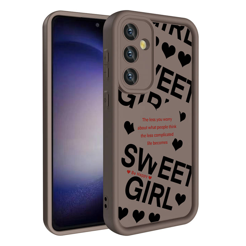 Galaxy A35 Case Camera Protected Printed Back Surface Zore Klas Cover - 3