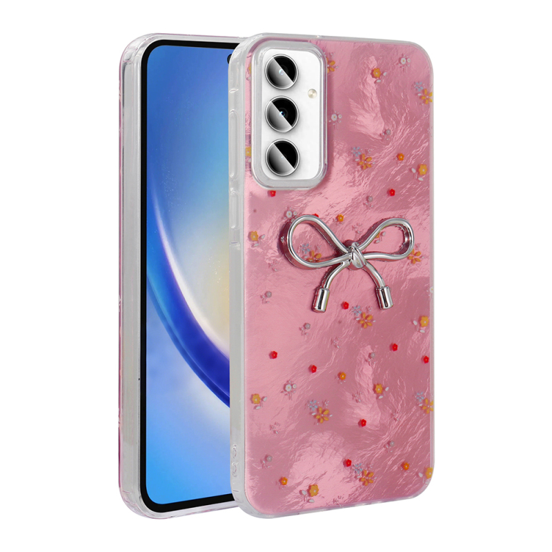 Galaxy A35 Case Camera Protection Figured Zore Ponti Silicone Cover - 1