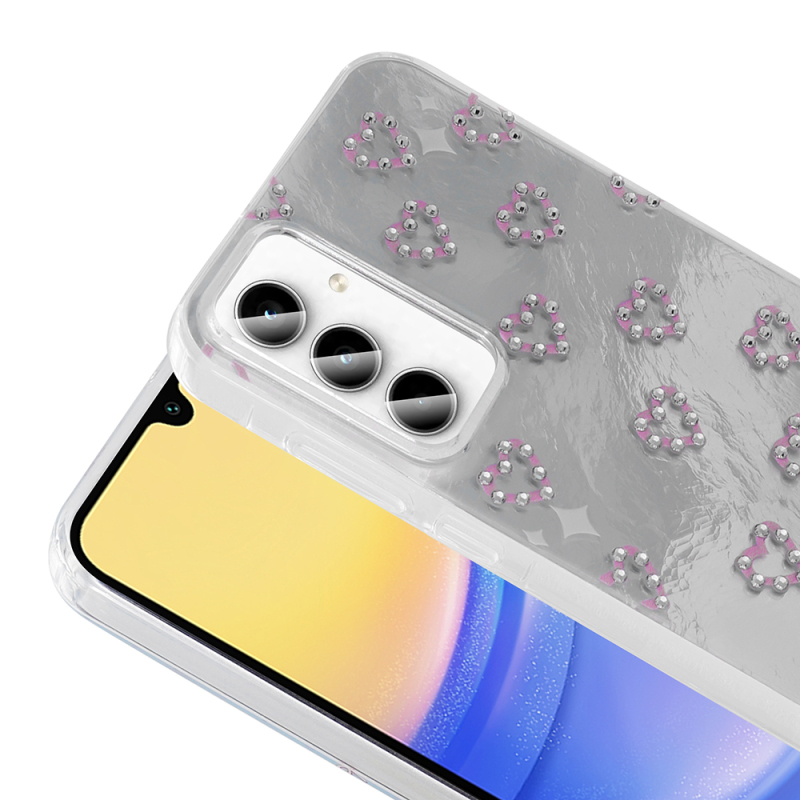 Galaxy A35 Case Camera Protection Figured Zore Ponti Silicone Cover - 11