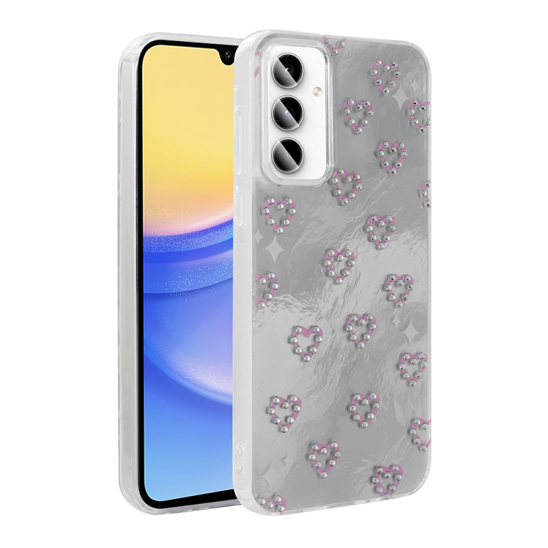 Galaxy A35 Case Camera Protection Figured Zore Ponti Silicone Cover - 4