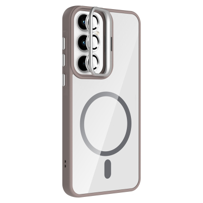 Galaxy A35 Case Stand Camera Lens Gift M-Safe Charging Feature Zore Etro Cover - 14