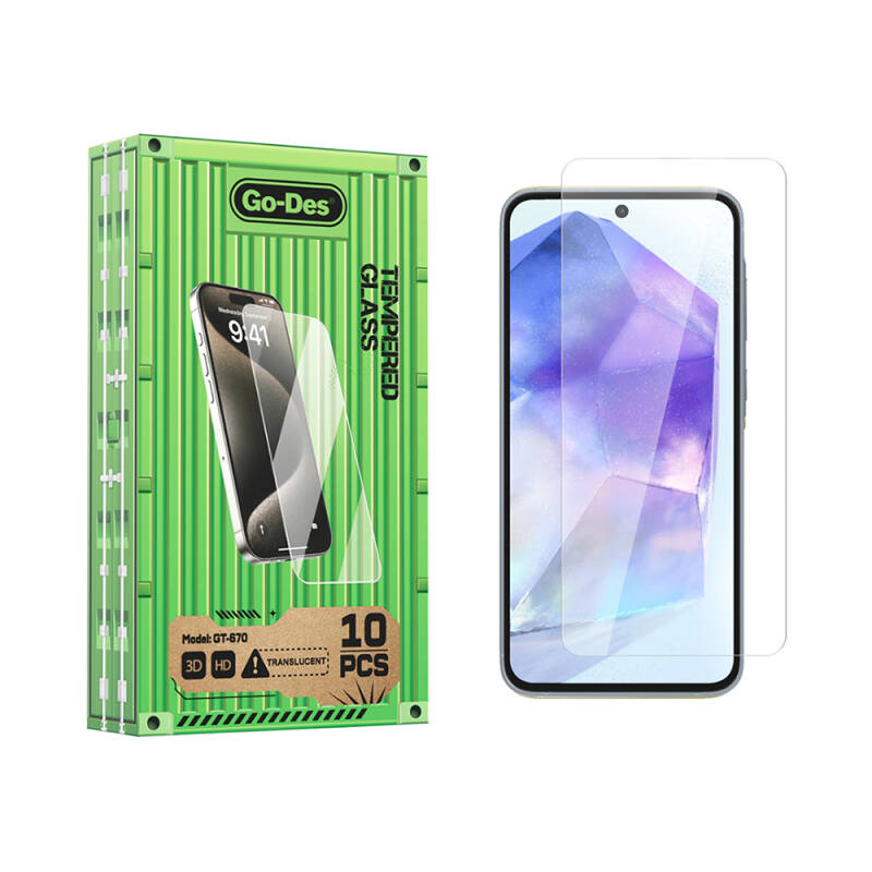 Galaxy A35 Go Des Fingerprint Free 9H Oleophobic Bom Glass Screen Protector 10 Pack - 1