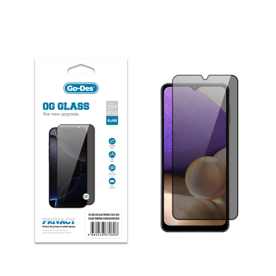 Galaxy A35 Go Des OG Glass Privacy Antistatik Temperli Cam Ekran Koruyucu - 2