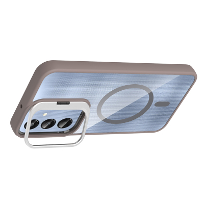 Galaxy A36 Case Stand and Camera Lens Gift M-Safe Charging Feature Zore Etro Cover - 17
