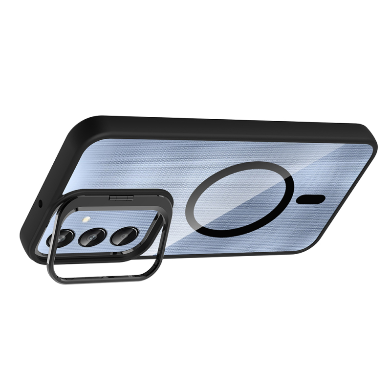 Galaxy A36 Case Stand and Camera Lens Gift M-Safe Charging Feature Zore Etro Cover - 19