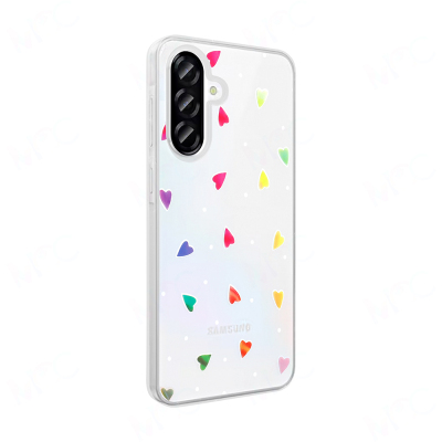 Galaxy A36 Case Transparent Figured Zore Folk Hard Cover - 9