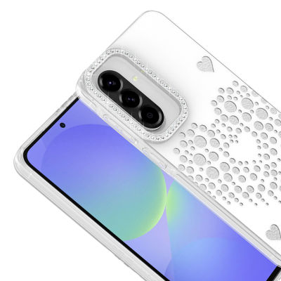Galaxy A36 Kılıf Damla Taşlı Zore Rivas Sert PC Kapak - 6