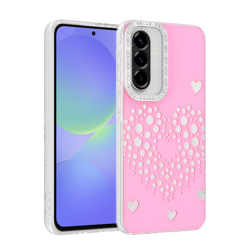 Galaxy A36 Kılıf Damla Taşlı Zore Rivas Sert PC Kapak - 3