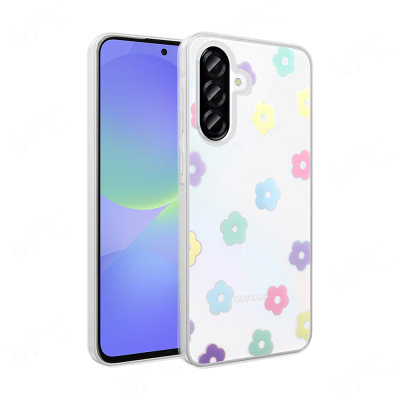 Galaxy A36 Kılıf Şeffaf Figürlü Zore Folk Sert Kapak - 1