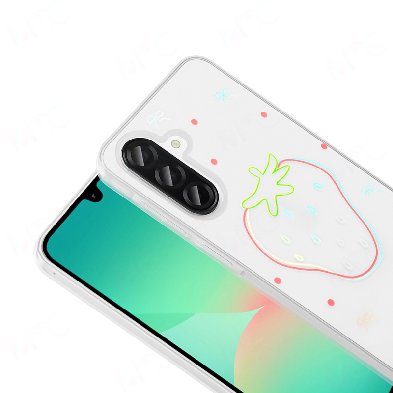 Galaxy A36 Kılıf Şeffaf Figürlü Zore Folk Sert Kapak - 15