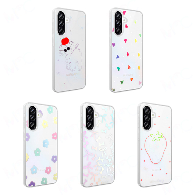 Galaxy A36 Kılıf Şeffaf Figürlü Zore Folk Sert Kapak - 17