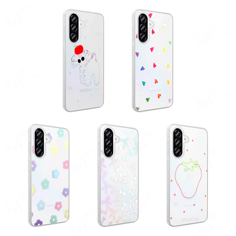 Galaxy A36 Kılıf Şeffaf Figürlü Zore Folk Sert Kapak - 17