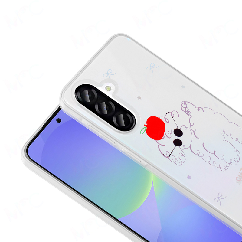 Galaxy A36 Kılıf Şeffaf Figürlü Zore Folk Sert Kapak - 12