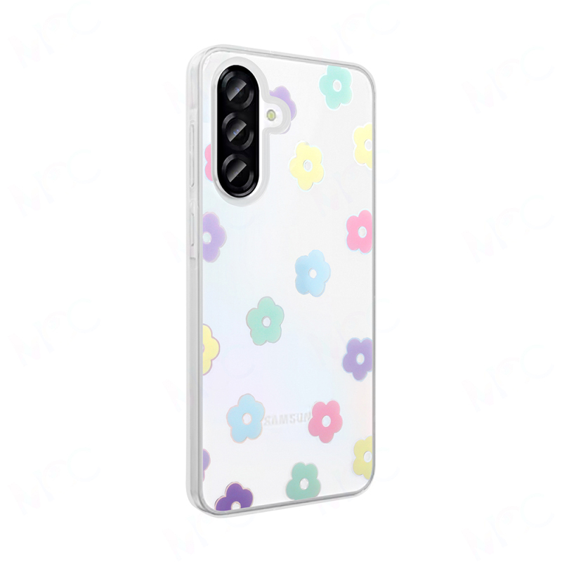 Galaxy A36 Kılıf Şeffaf Figürlü Zore Folk Sert Kapak - 11