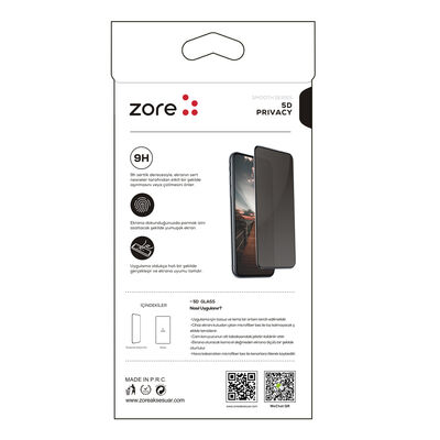 Galaxy A36 Zore New 5D Privacy Temperli Ekran Koruyucu - 4