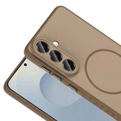 Galaxy A37 Case M-safe Charging Enabled Zore Tea Cover - 11