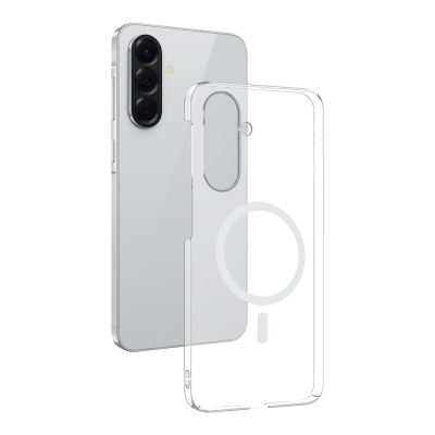 Galaxy A37 Case M-Safe Charging Feature Zore London Transparent Hard PC Camera Protection Cover - 3