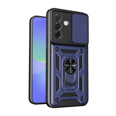 Galaxy A37 Case with Magnetic Stand and Camera Protection - Zore Sliding Vega Cover - 2