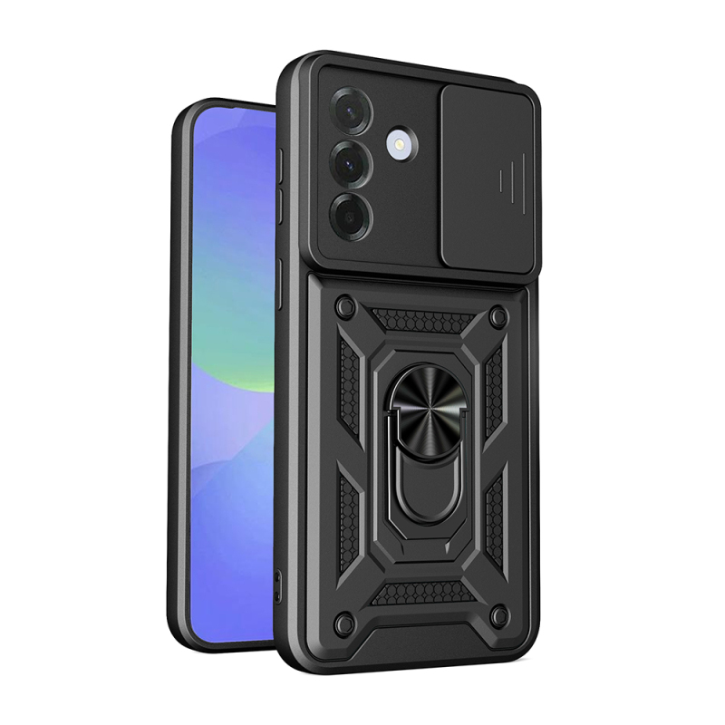 Galaxy A37 Case with Magnetic Stand and Camera Protection - Zore Sliding Vega Cover - 3
