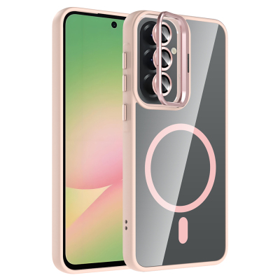 Galaxy A37 Kılıf Standlı ve Kamera Lens Hediyeli Zore Etro Kapak - 5