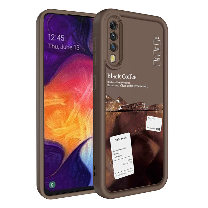 Galaxy A50 Case Camera Protected Printed Back Surface Zore Klas Cover - 1