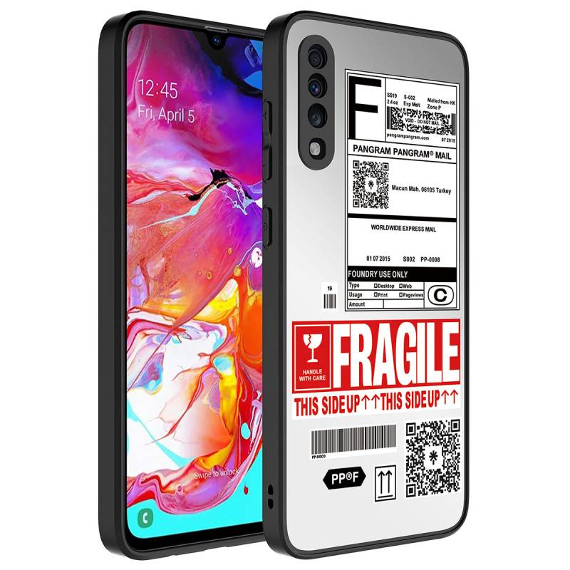 Galaxy A50 Case Mirror Patterned Camera Protected Glossy Zore Mirror Cover - 3