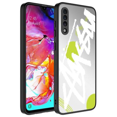 Galaxy A50 Case Mirror Patterned Camera Protected Glossy Zore Mirror Cover - 4