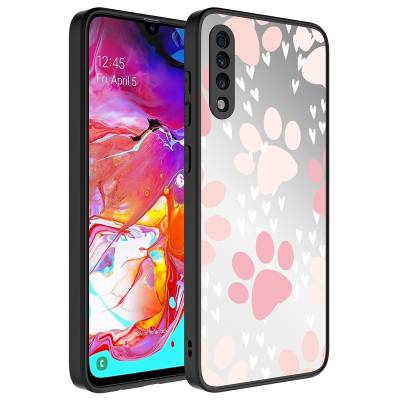 Galaxy A50 Case Mirror Patterned Camera Protected Glossy Zore Mirror Cover - 8