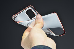 Galaxy A51 Case Zore Dört Köşeli Lazer Silicon Cover - 2