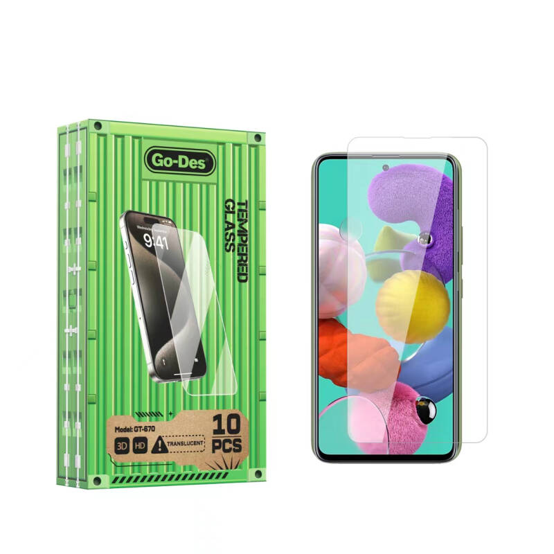 Galaxy A51 Go Des Fingerprint Free 9H Oleophobic Bom Glass Screen Protector 10 Pack - 1