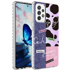 Galaxy A52 Case Airbag Edge Colorful Patterned Silicone Zore Elegans Cover - 5