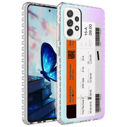 Galaxy A52 Case Airbag Edge Colorful Patterned Silicone Zore Elegans Cover - 8